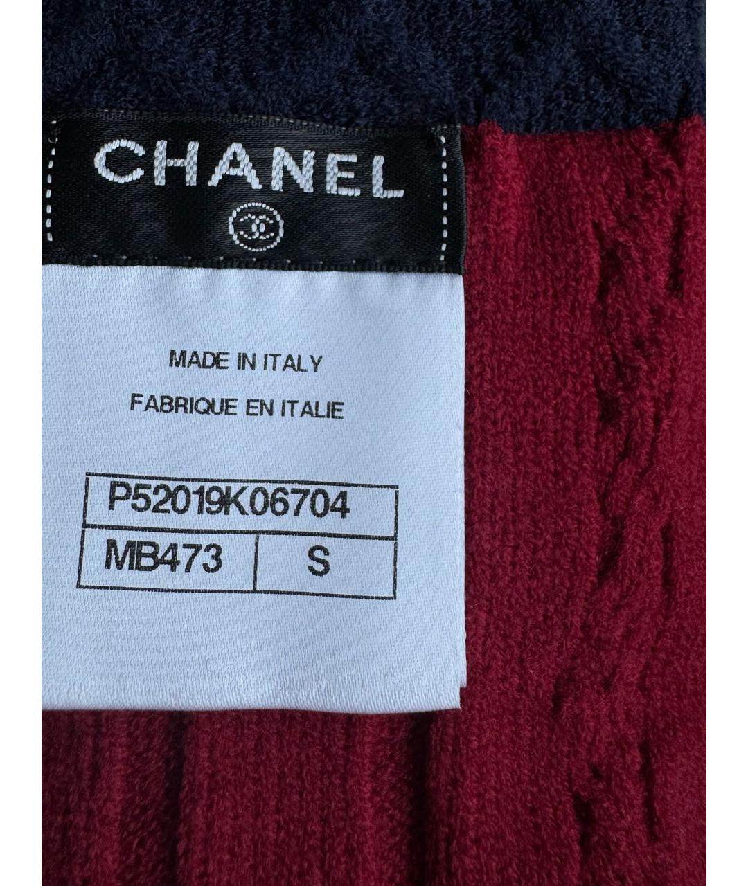 CHANEL Бордовые носки, чулки и колготы, фото 5