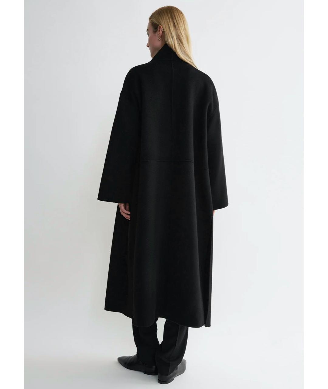 TOTEME Черное шерстяное пальто, фото 2