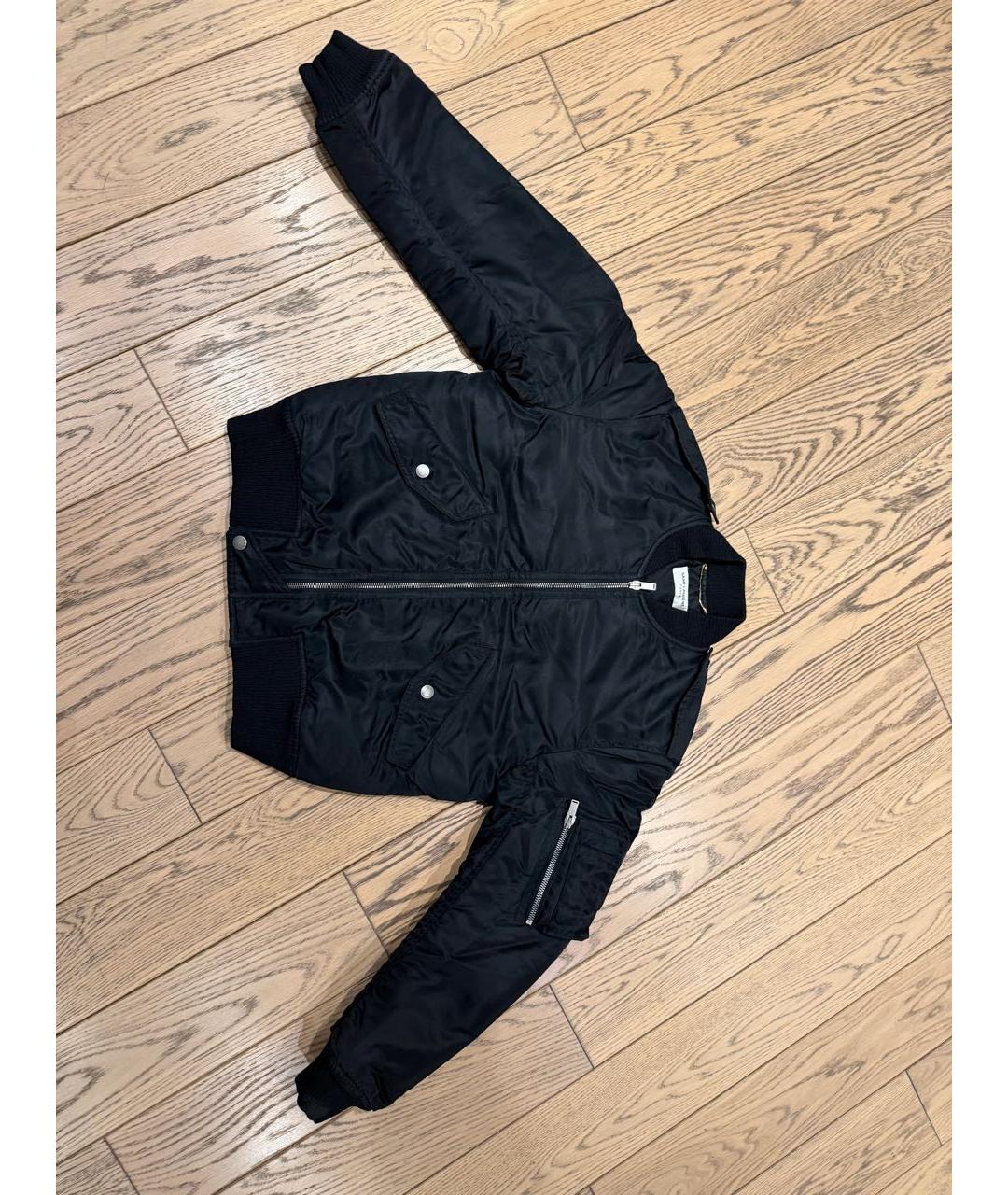 SAINT LAURENT Черная полиамидовая куртка, фото 9