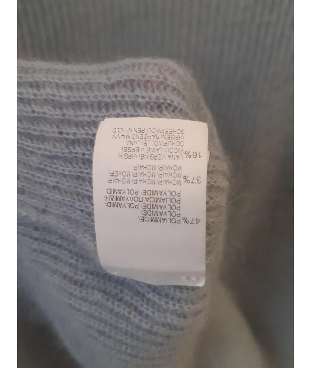 BRUNELLO CUCINELLI Голубой шерстяной джемпер / свитер, фото 5