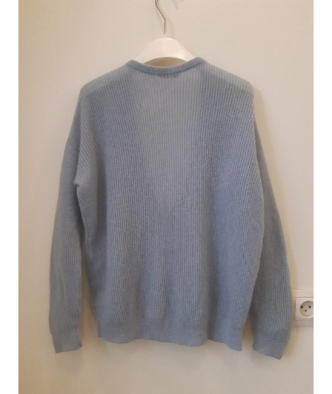 BRUNELLO CUCINELLI Голубой шерстяной джемпер / свитер, фото 2