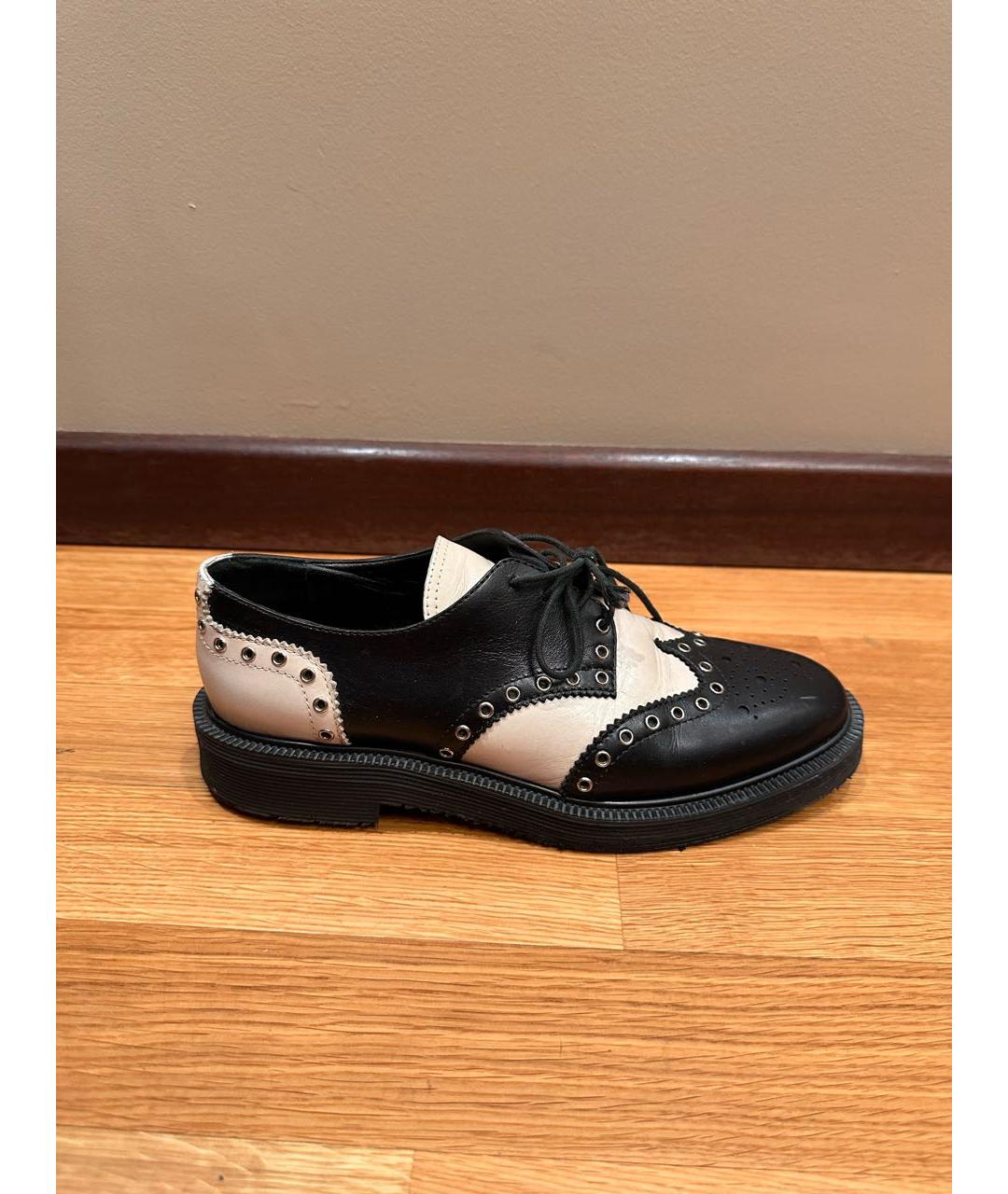 GIUSEPPE ZANOTTI DESIGN Черные кожаные брогги и оксфорды, фото 7