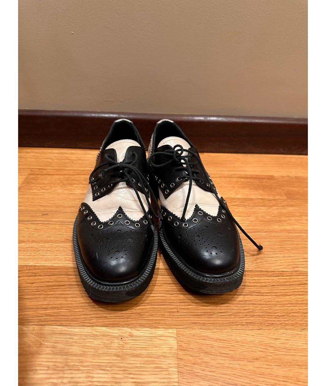 GIUSEPPE ZANOTTI DESIGN Черные кожаные брогги и оксфорды, фото 2