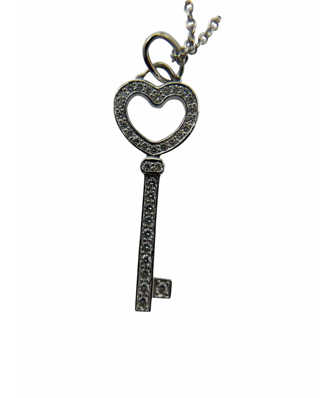 TIFFANY&CO Белая платиновая подвеска, фото 1