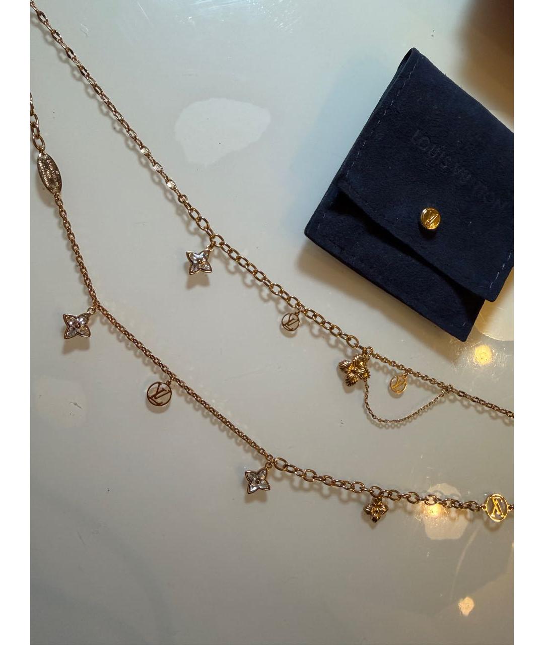 LOUIS VUITTON Золотое металлическое колье, фото 4