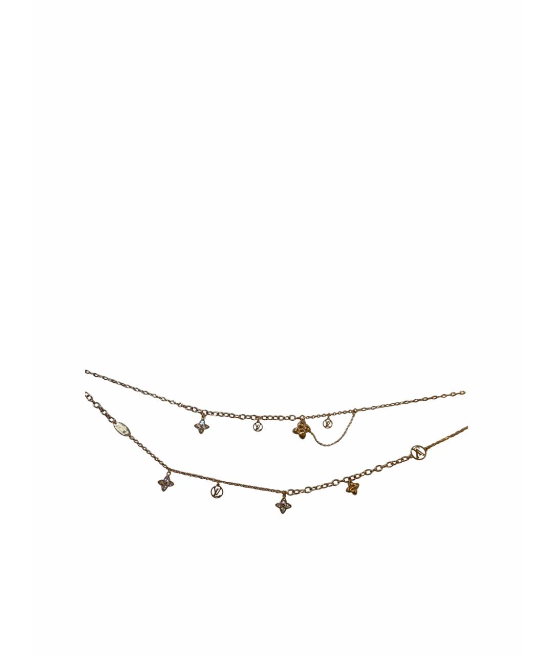 LOUIS VUITTON Золотое металлическое колье, фото 1