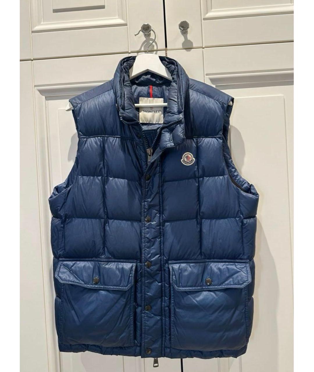 MONCLER Синий жилет, фото 2