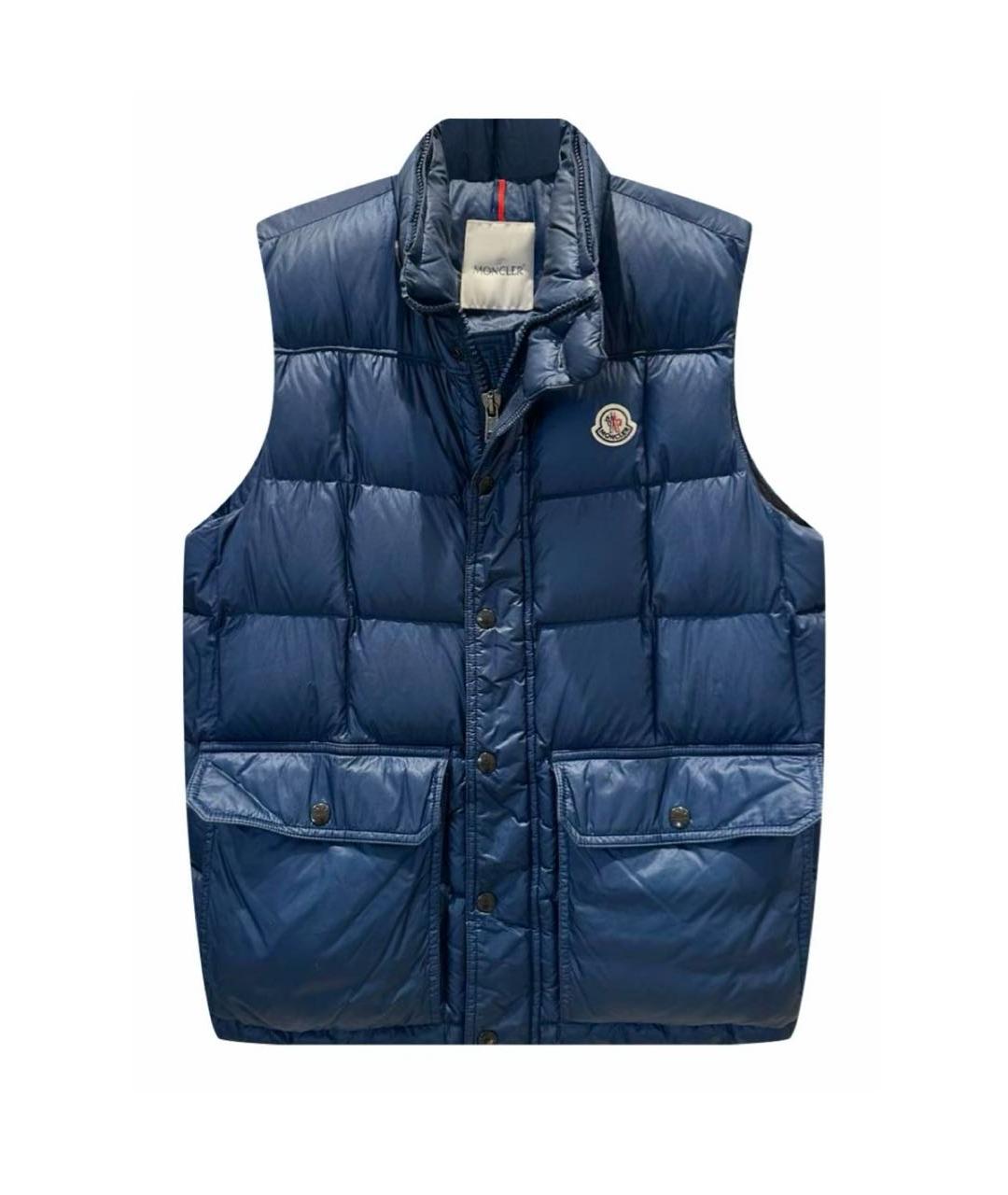 MONCLER Синий жилет, фото 1