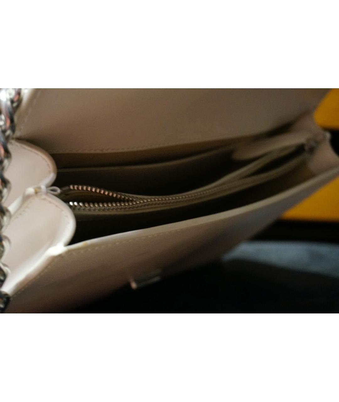 PINKO Белая кожаная сумка через плечо, фото 4