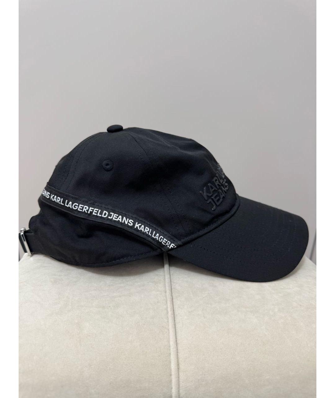 KARL LAGERFELD Черная синтетическая кепка, фото 2