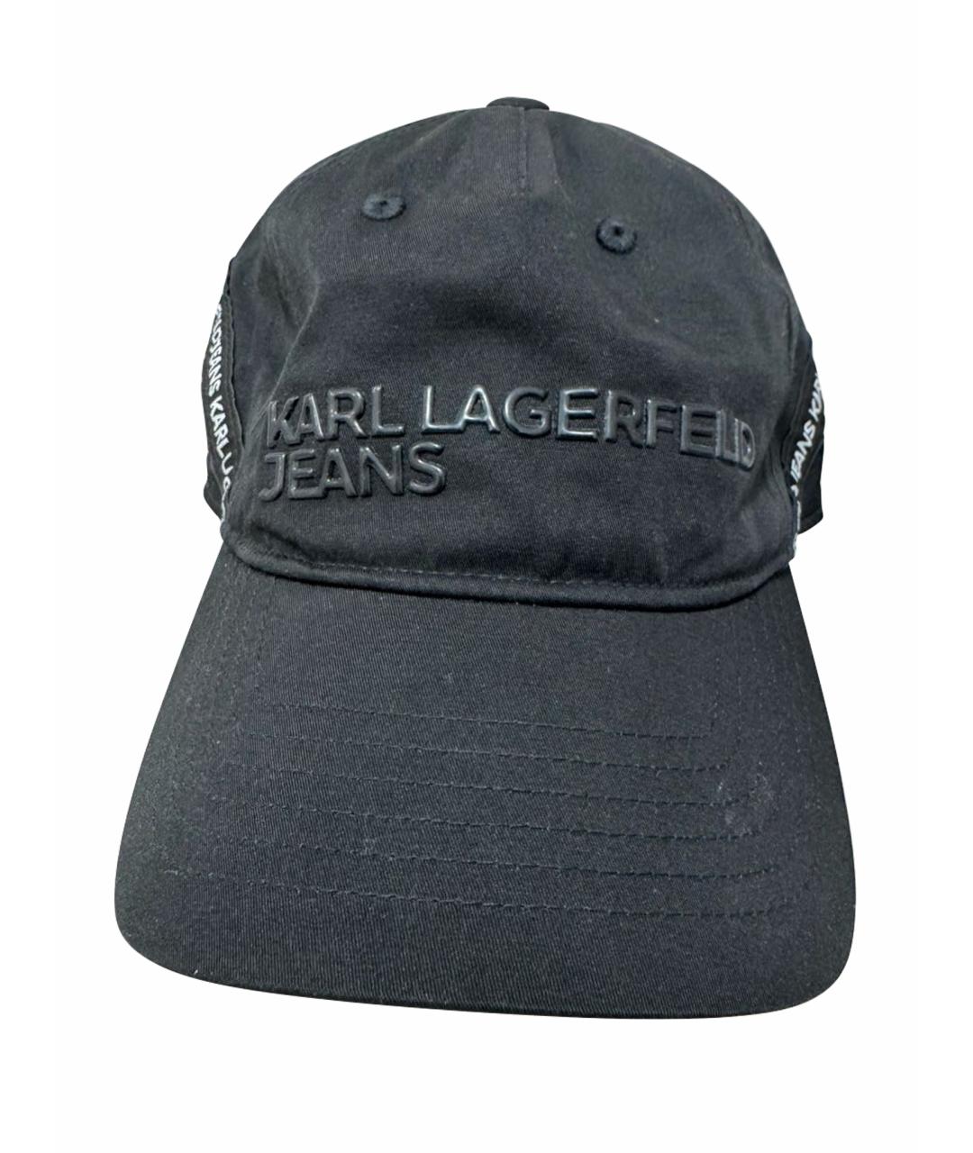 KARL LAGERFELD Черная синтетическая кепка, фото 1