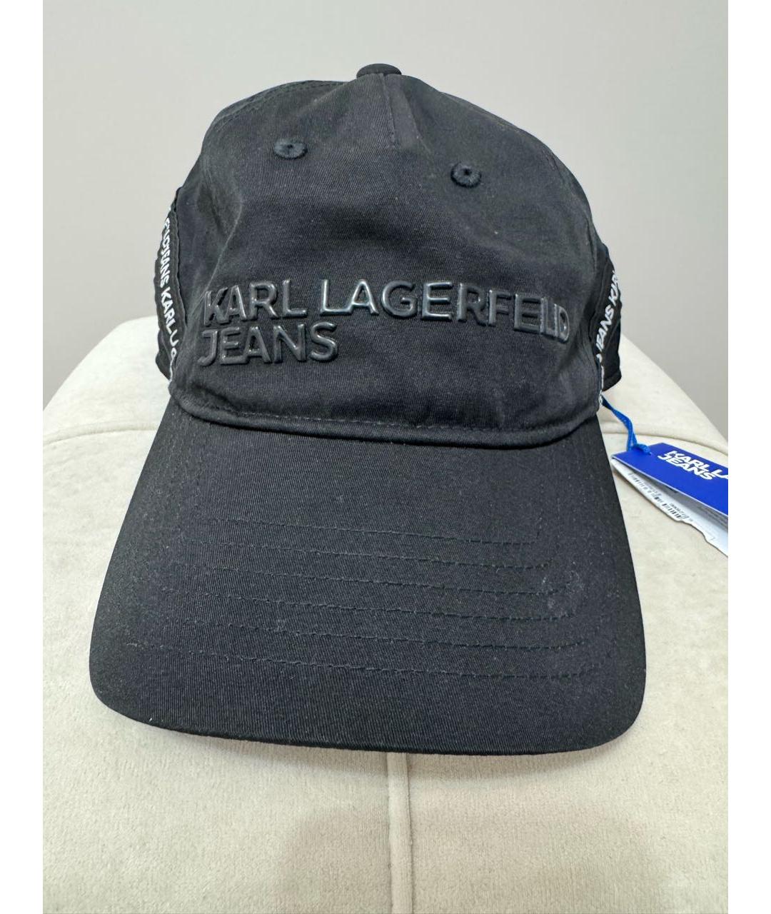 KARL LAGERFELD Черная синтетическая кепка, фото 9