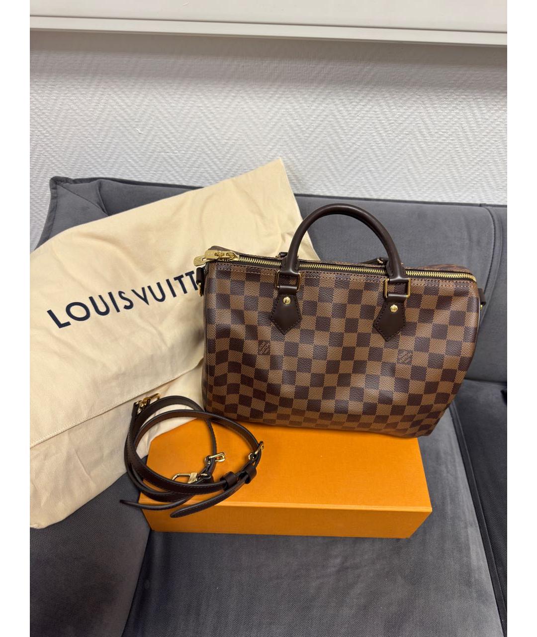 LOUIS VUITTON Коричневая сумка через плечо, фото 5