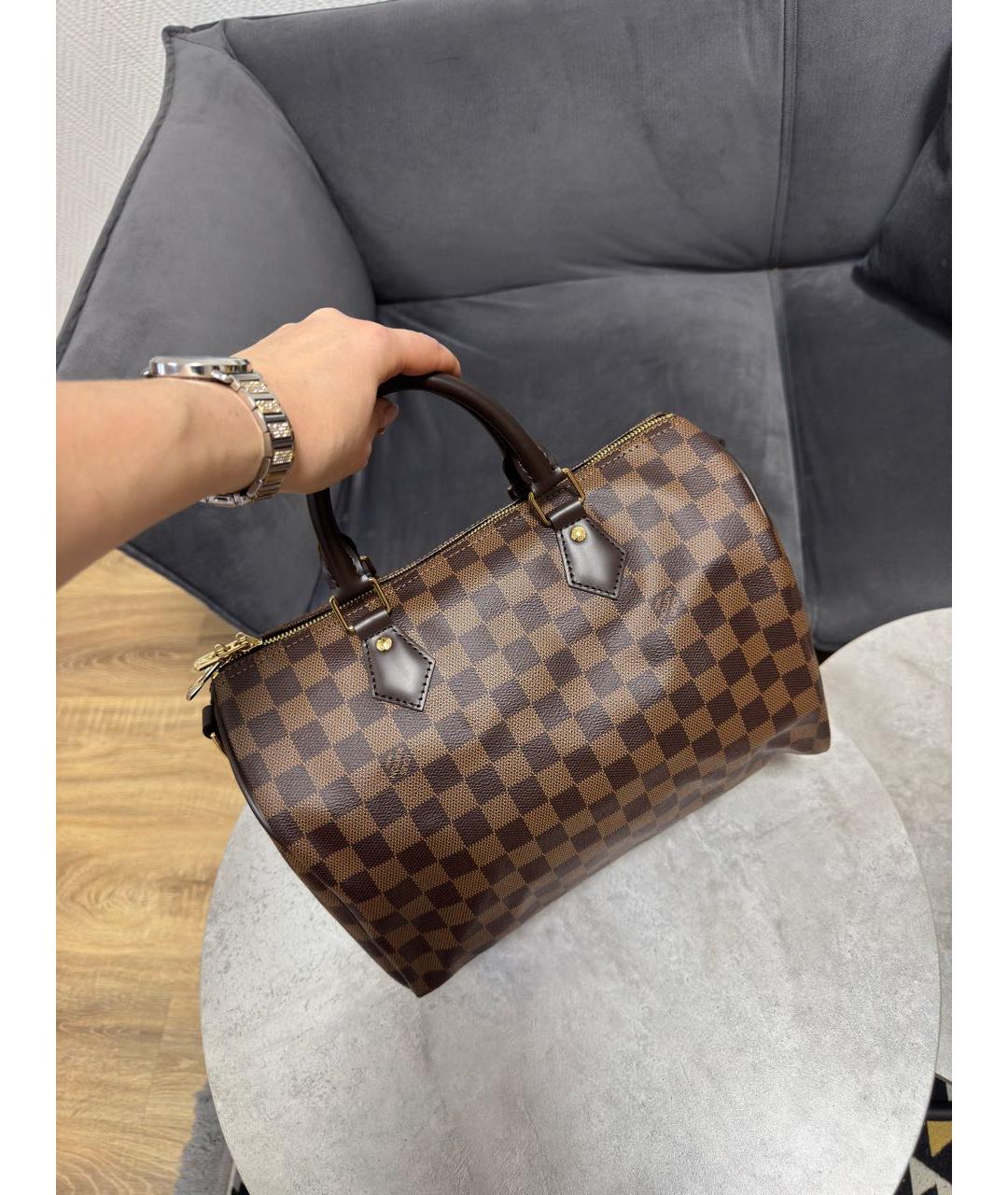 LOUIS VUITTON Коричневая сумка через плечо, фото 6