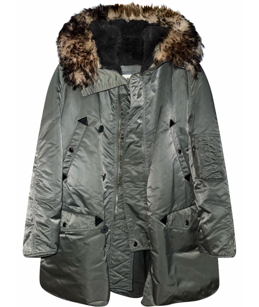 CELINE Хаки полиамидовая парка, фото 1