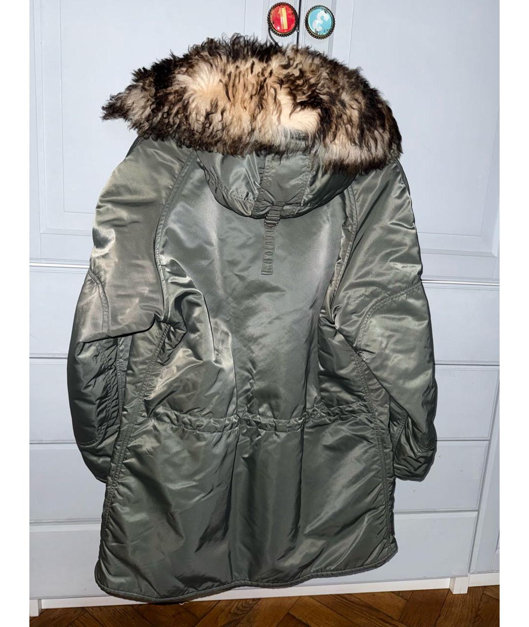 CELINE Хаки полиамидовая парка, фото 2