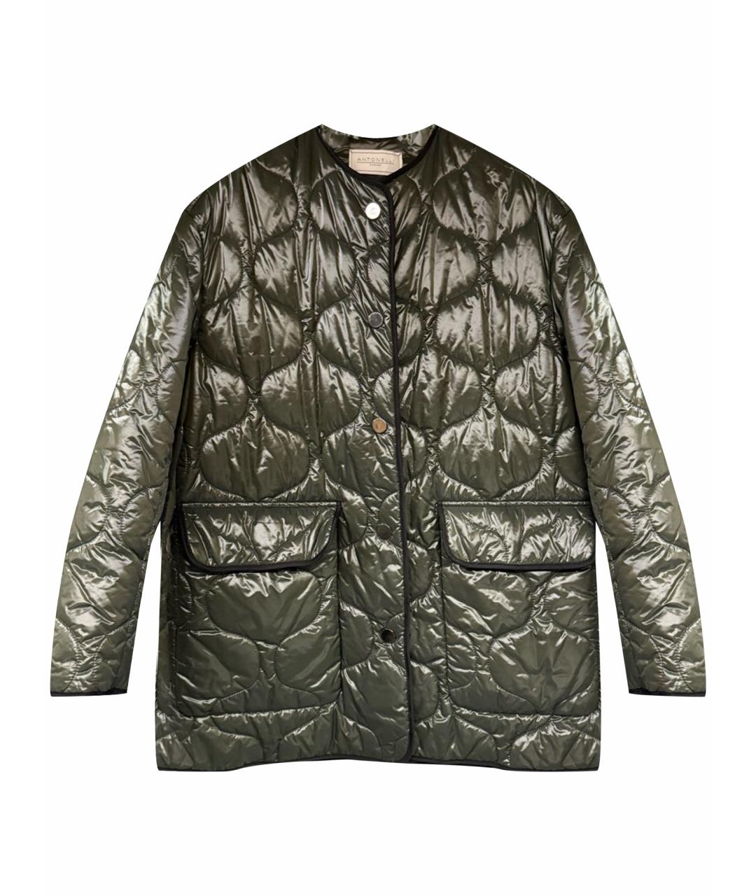 ANTONELLI FIRENZE Хаки полиамидовая куртка, фото 1