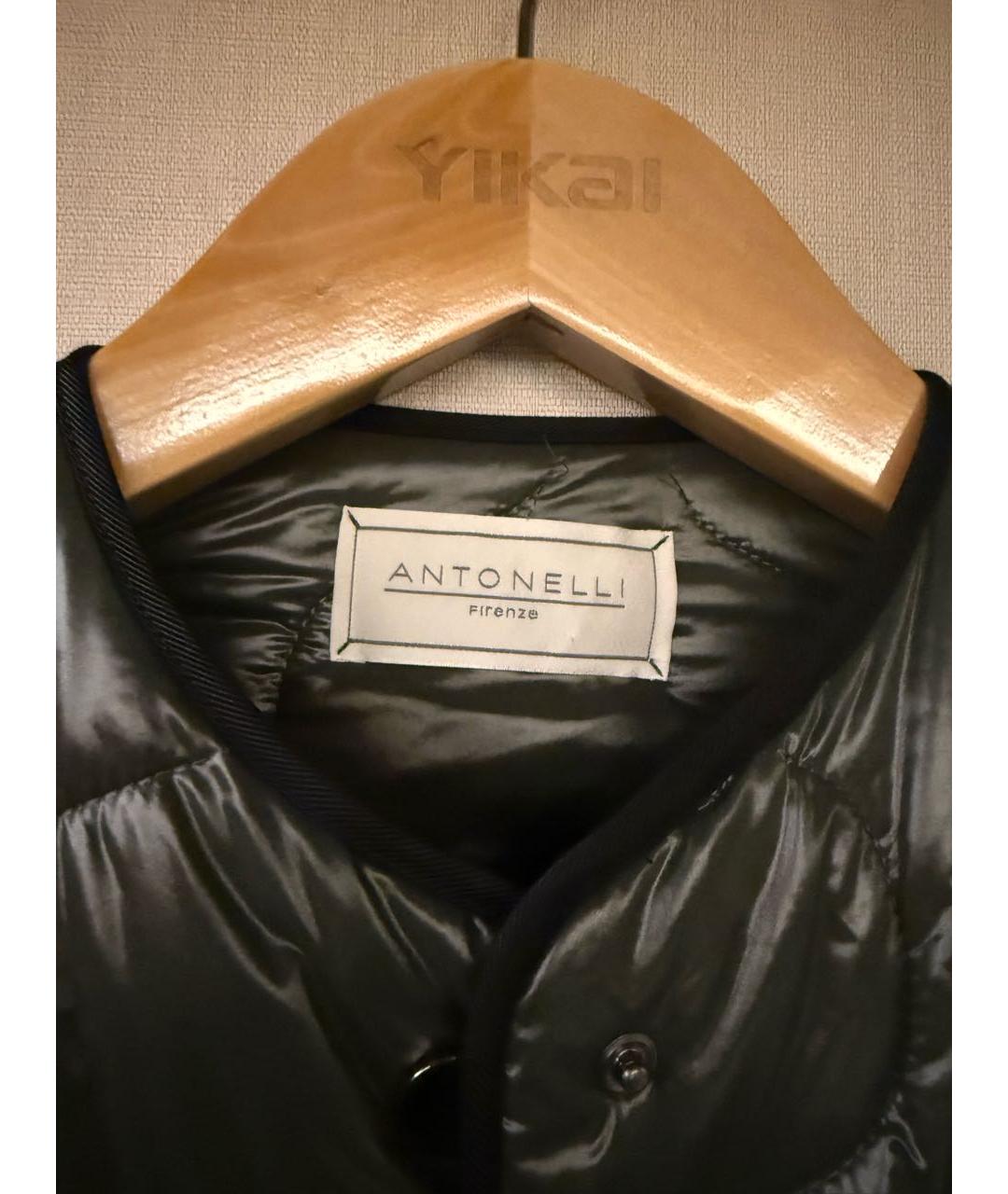 ANTONELLI FIRENZE Хаки полиамидовая куртка, фото 4