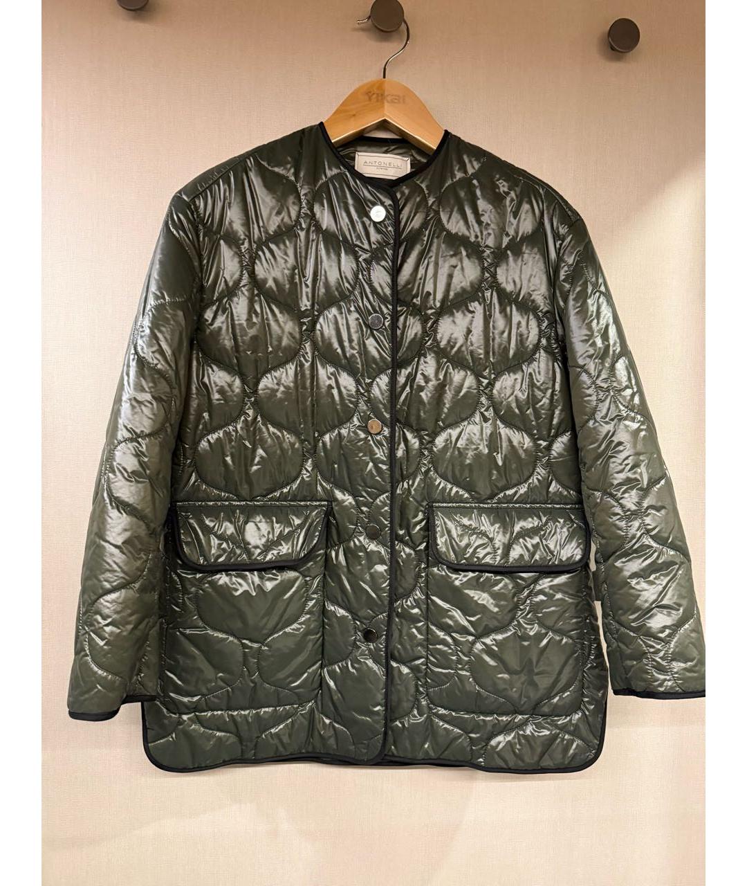 ANTONELLI FIRENZE Хаки полиамидовая куртка, фото 9