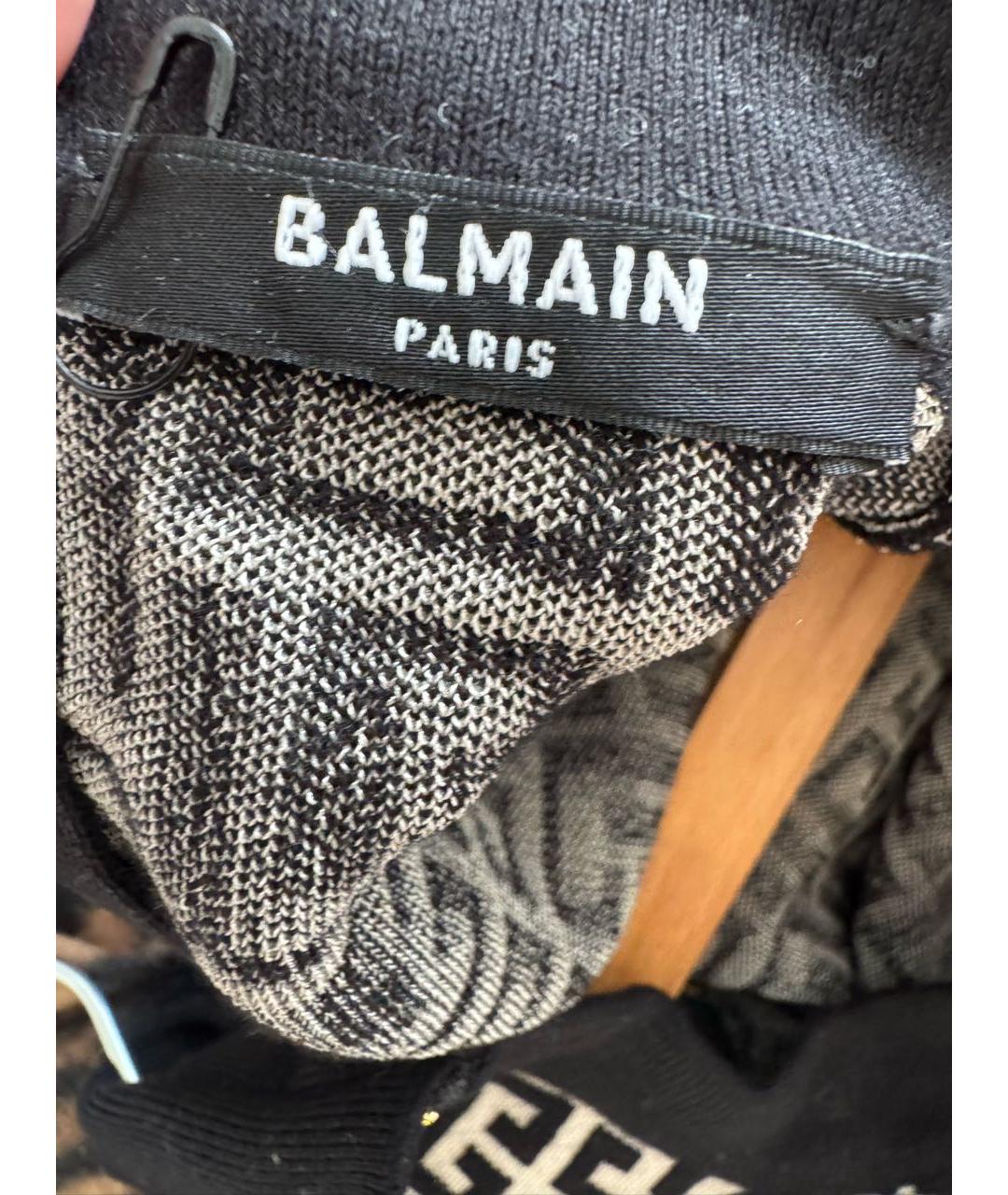 BALMAIN Черное шерстяное платье, фото 3