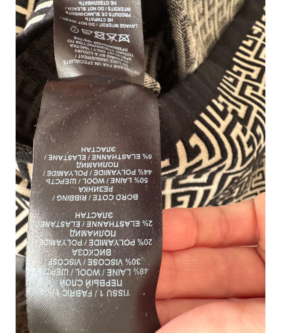 BALMAIN Черное шерстяное платье, фото 5