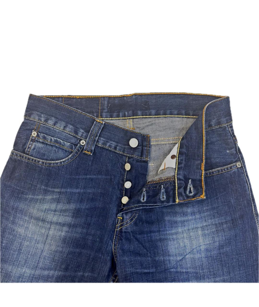 LEVI'S Темно-синие хлопковые джинсы, фото 2