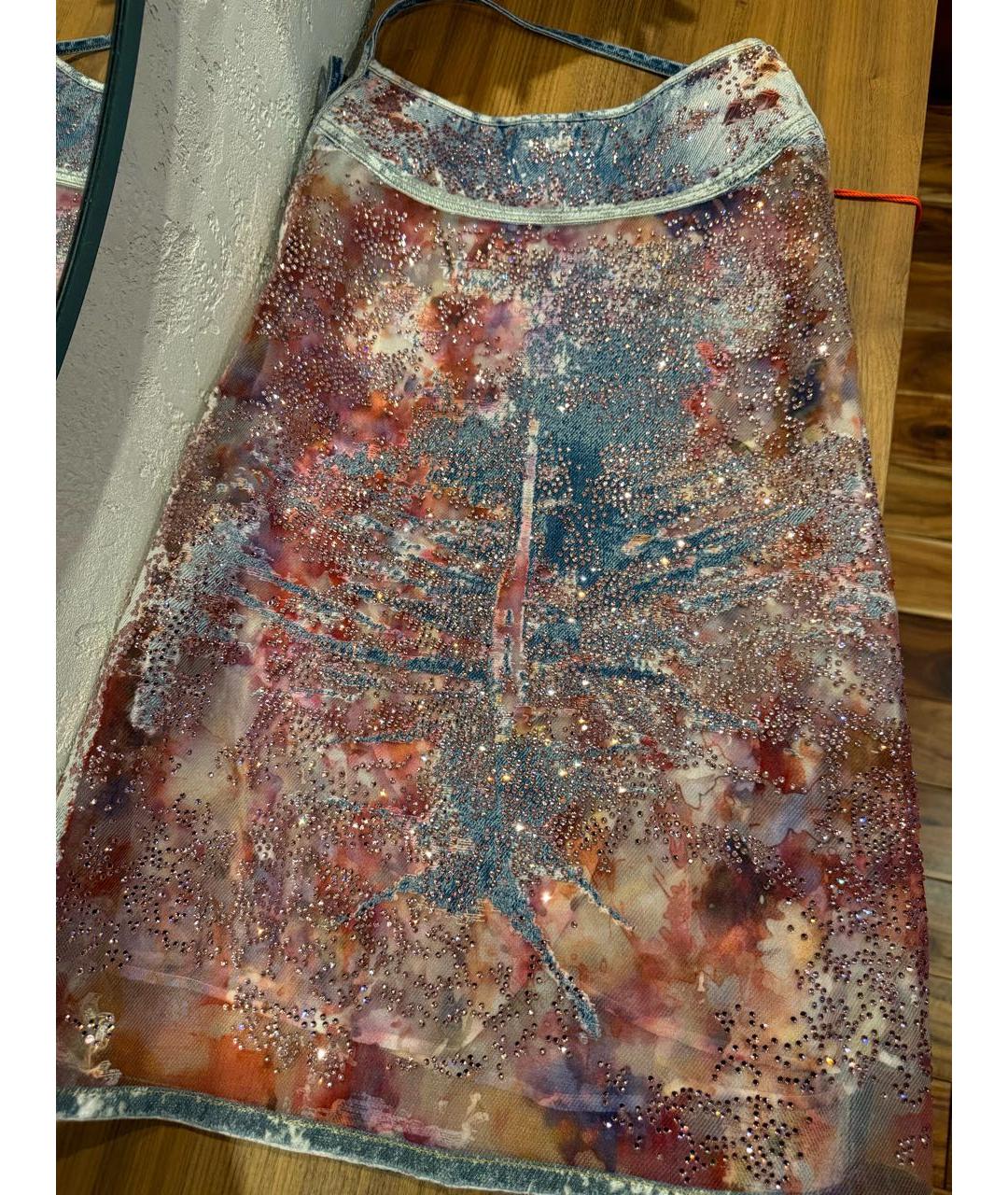 DIESEL Мульти деним коктейльное платье, фото 6