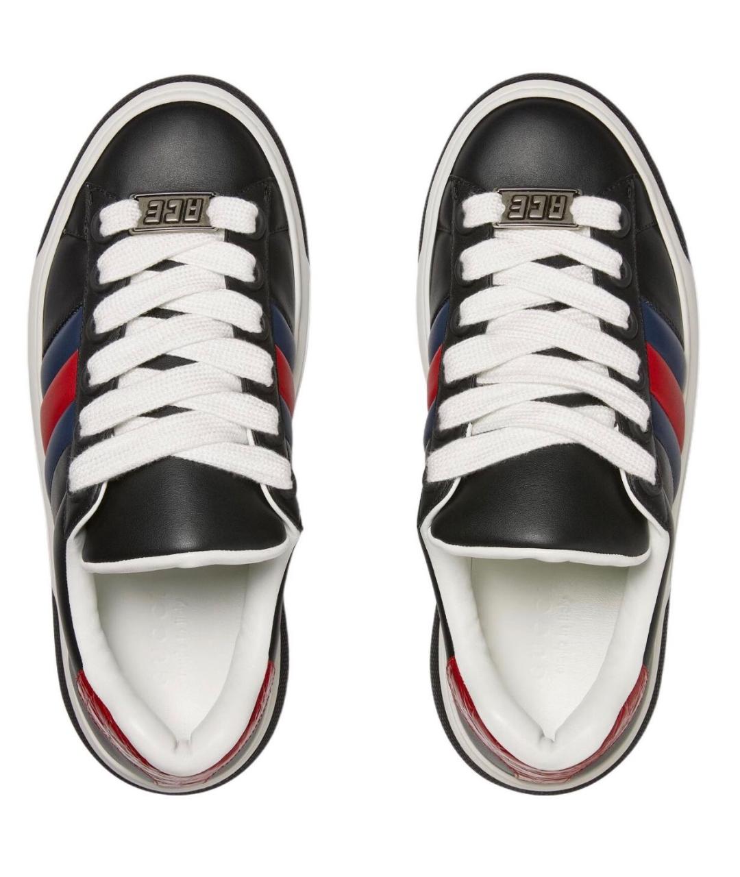 GUCCI Мульти кожаные низкие кроссовки / кеды, фото 3