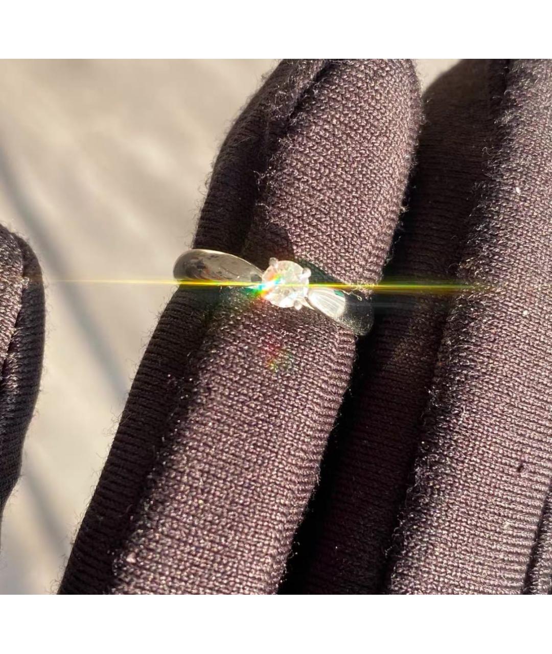 TIFFANY&CO Белое платиновое кольцо, фото 3