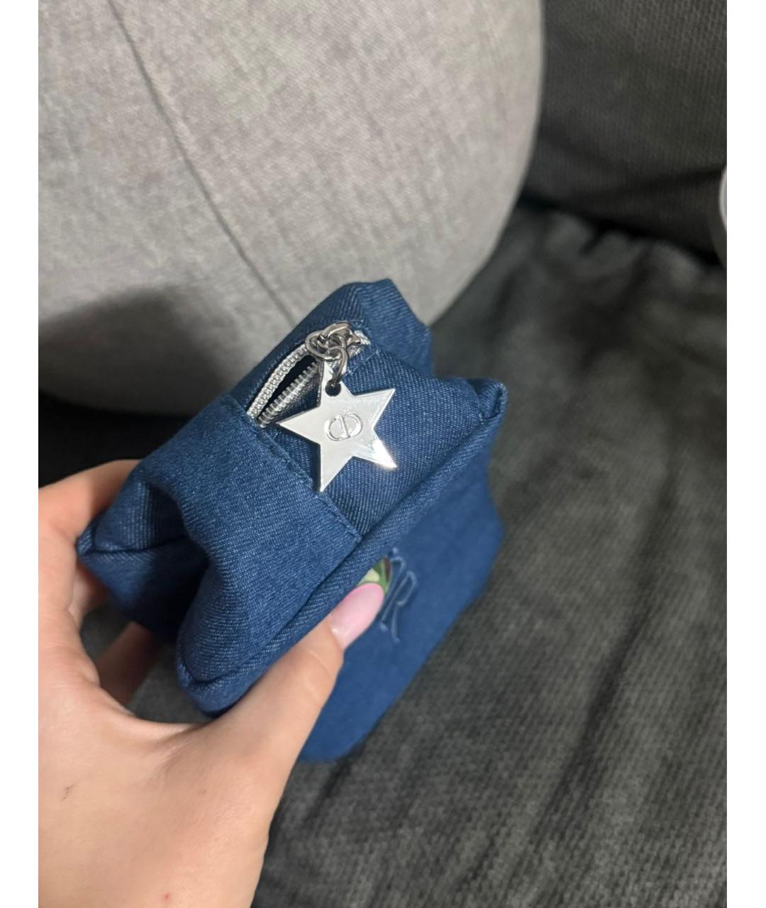 CHRISTIAN DIOR Синяя сумка с короткими ручками, фото 5