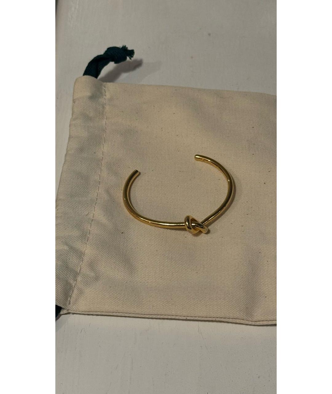 CELINE Золотой металлический браслет, фото 2