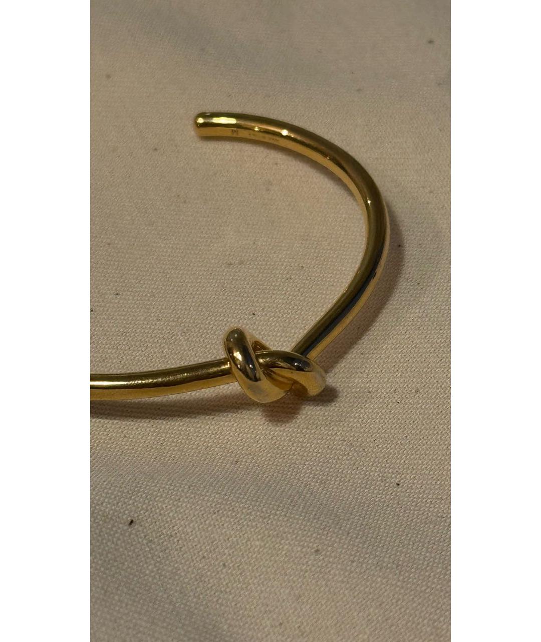 CELINE Золотой металлический браслет, фото 4