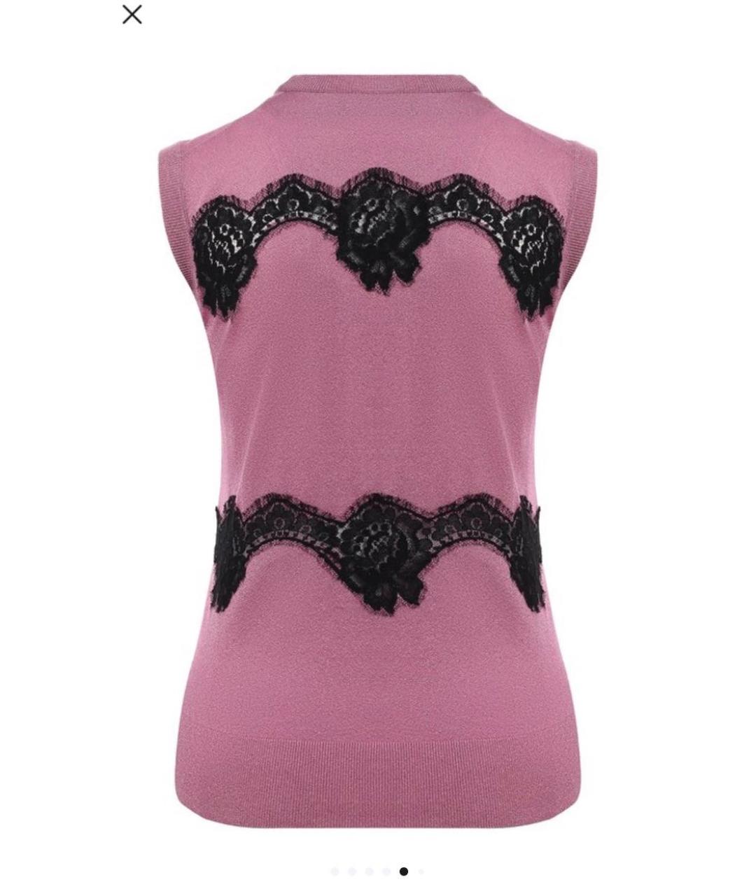 DOLCE&GABBANA Розовый джемпер / свитер, фото 2