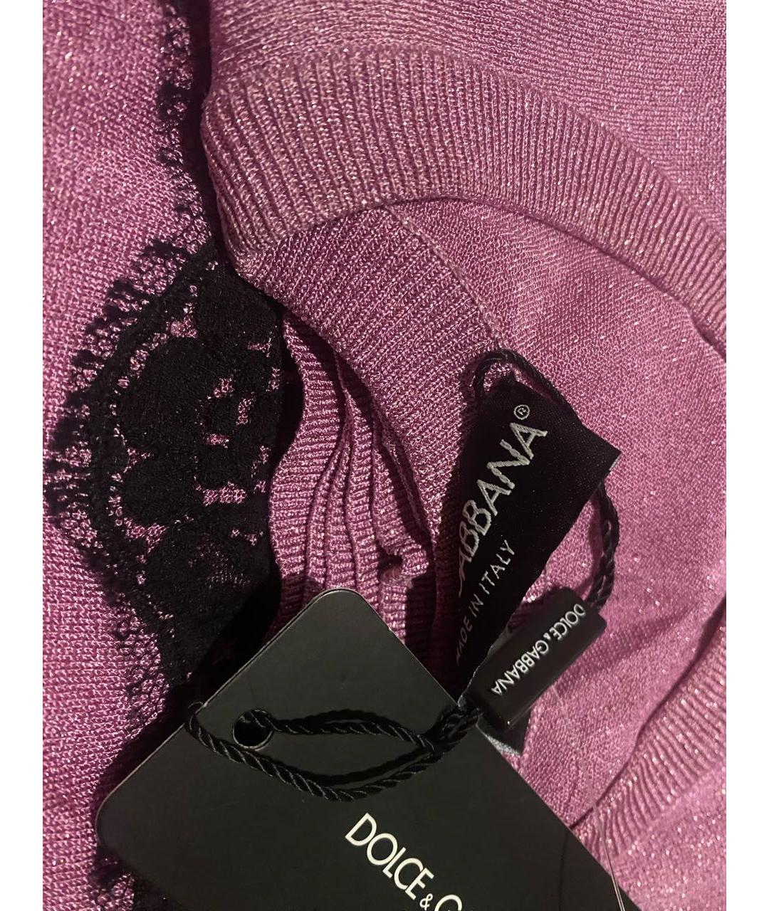 DOLCE&GABBANA Розовый джемпер / свитер, фото 6