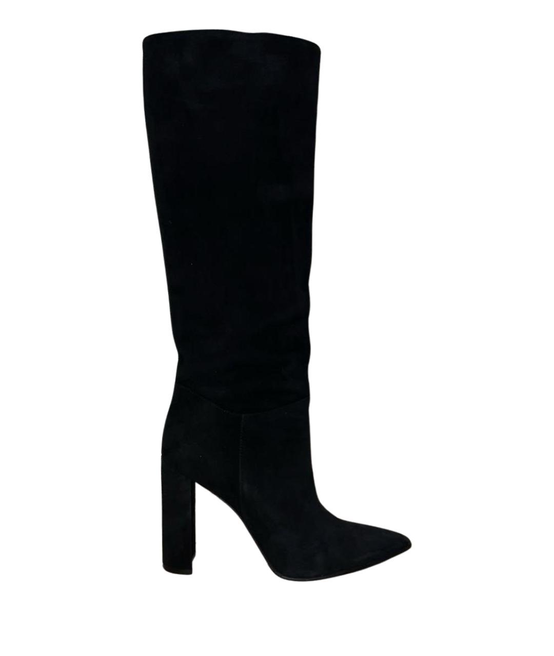 LE SILLA Черные замшевые сапоги, фото 1