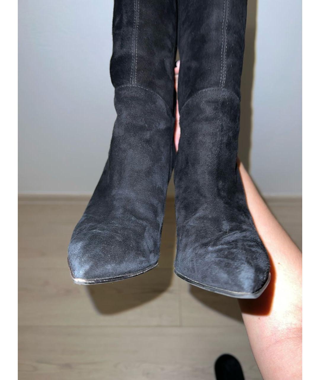 LE SILLA Черные замшевые сапоги, фото 6