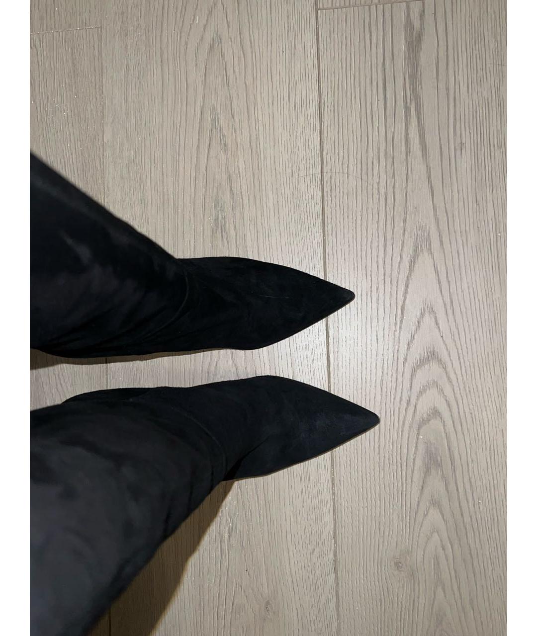 LE SILLA Черные замшевые сапоги, фото 3