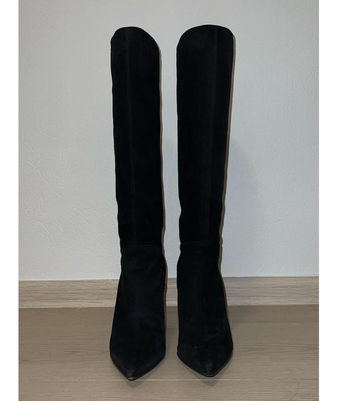 LE SILLA Черные замшевые сапоги, фото 2