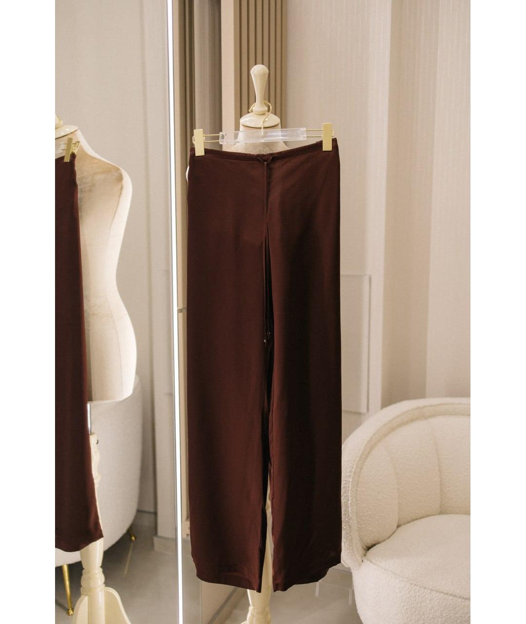 LA PERLA Коричневая шелковая пижама, фото 2