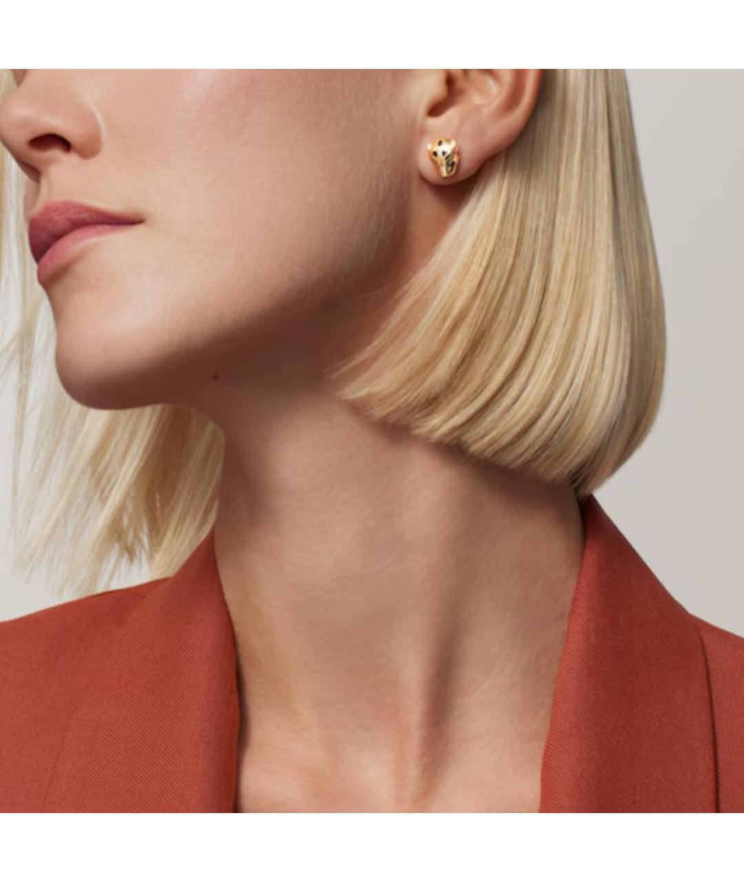 CARTIER Желтые серьги из желтого золота, фото 2