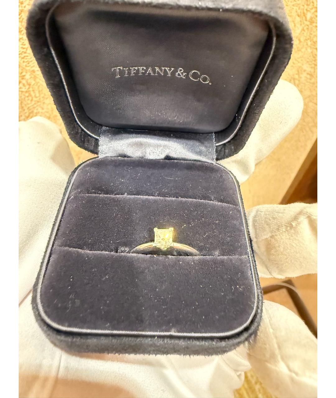 TIFFANY&CO Белое платиновое кольцо, фото 2
