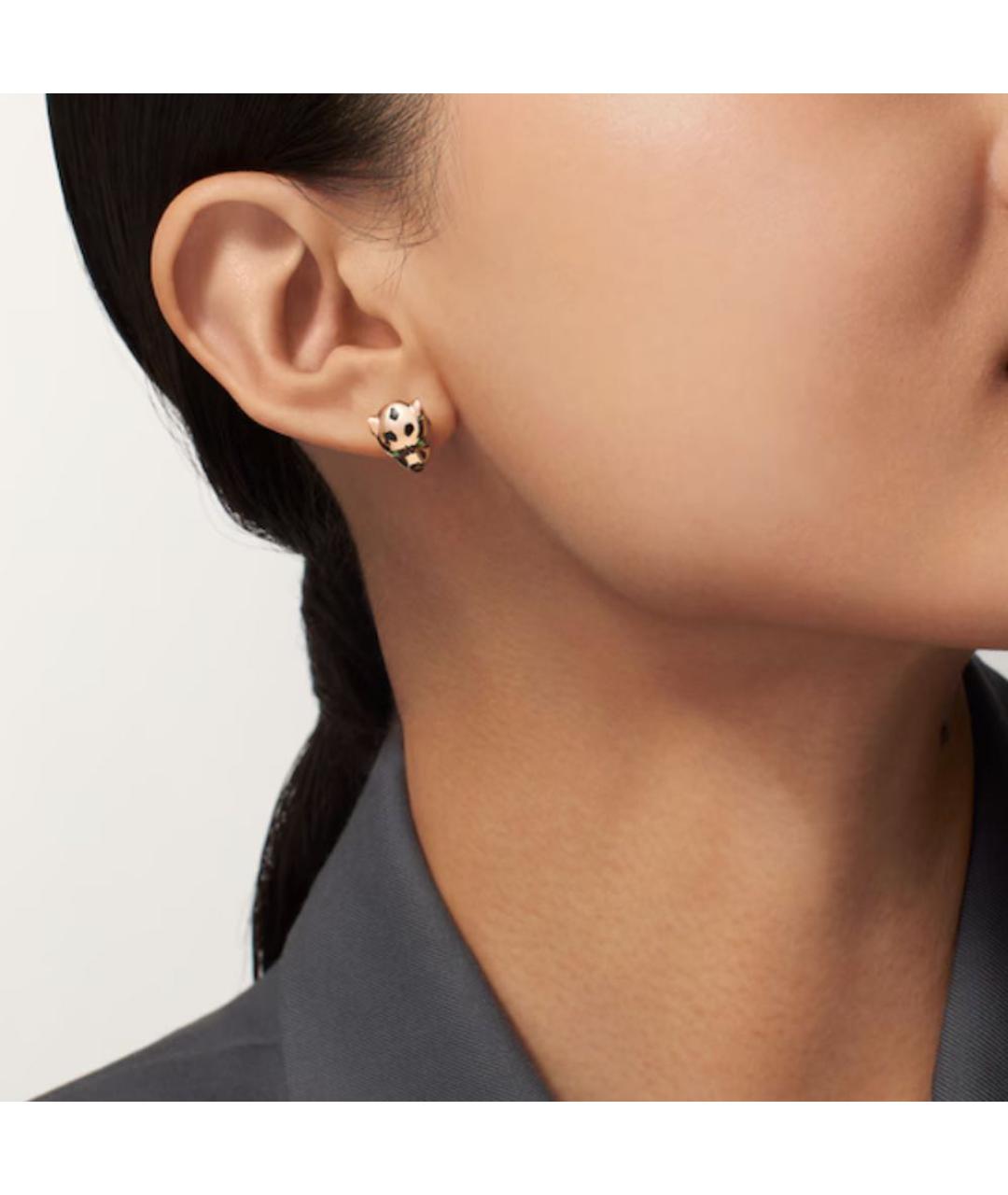 CARTIER Желтые серьги из розового золота, фото 2