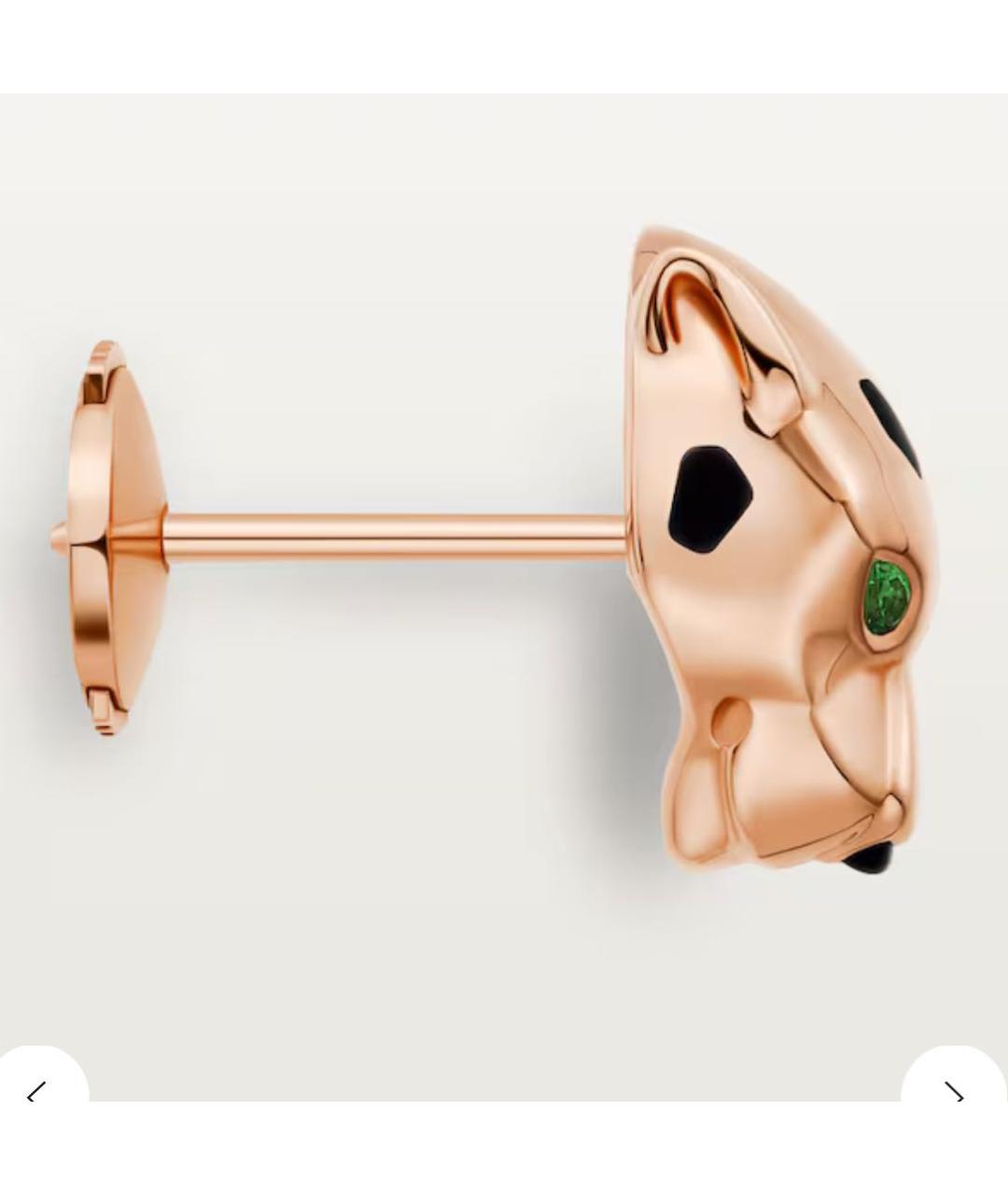 CARTIER Желтые серьги из розового золота, фото 4