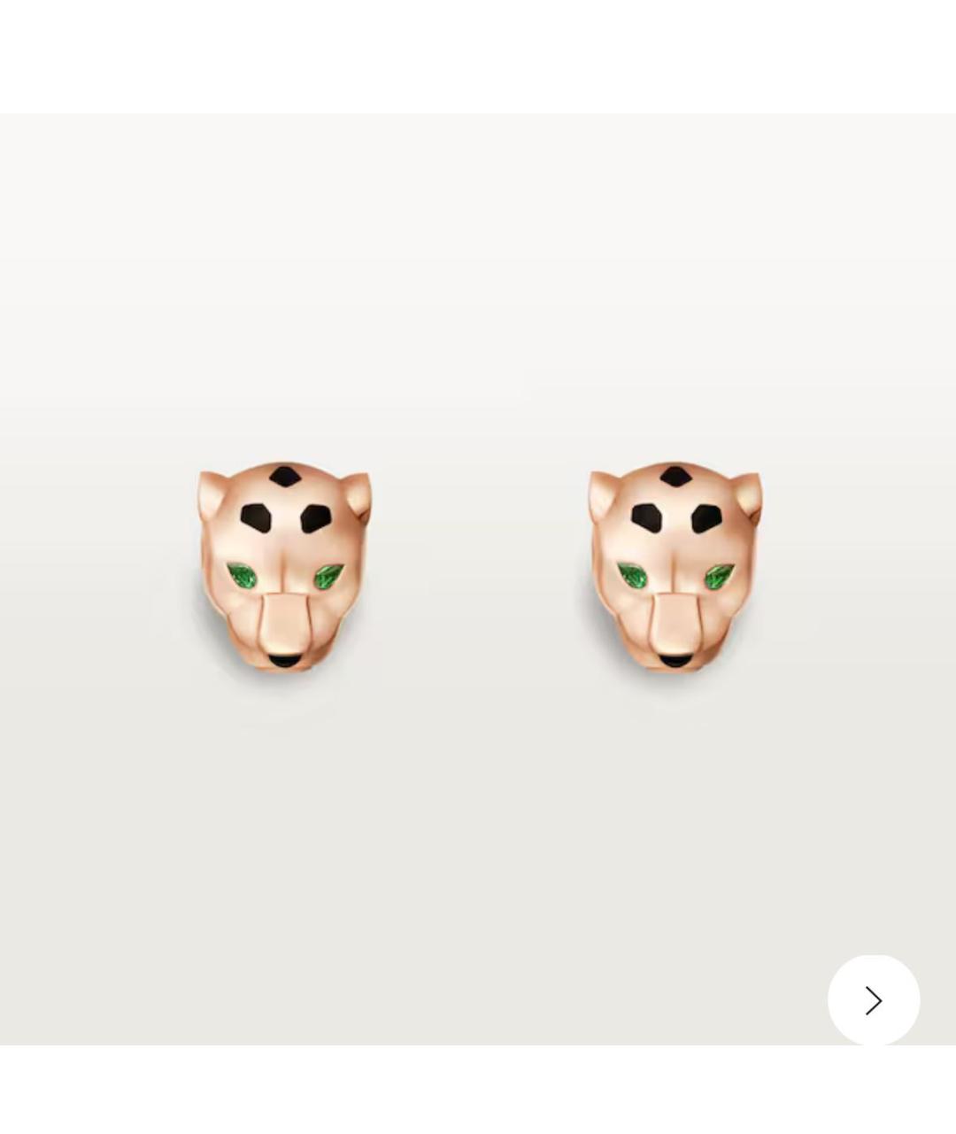 CARTIER Желтые серьги из розового золота, фото 7