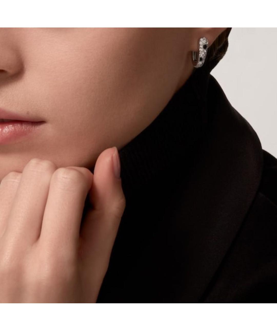 CARTIER Серебряные серьги из белого золота, фото 2