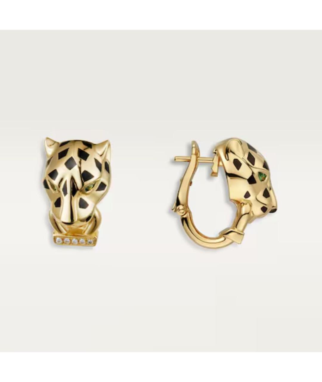 CARTIER Желтые серьги из желтого золота, фото 4