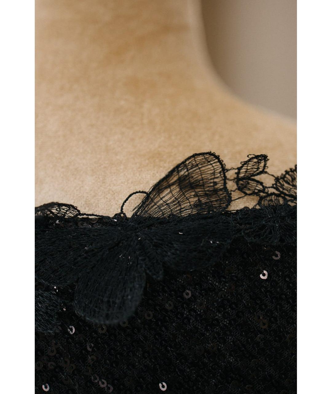 ERMANNO SCERVINO Черная полиэстеровая блузы, фото 7