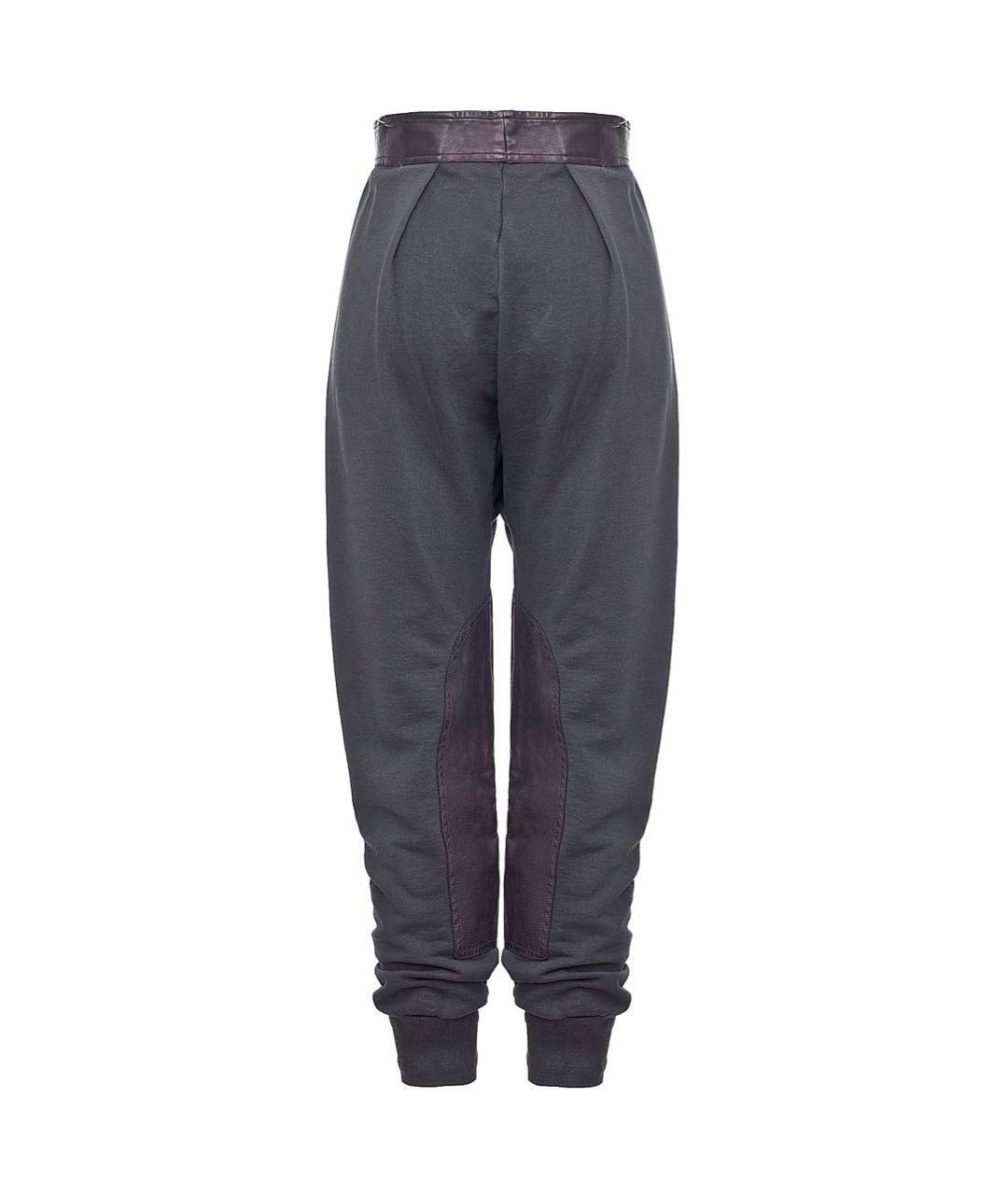 JO NO FUI Серые хлопковые прямые брюки, фото 2