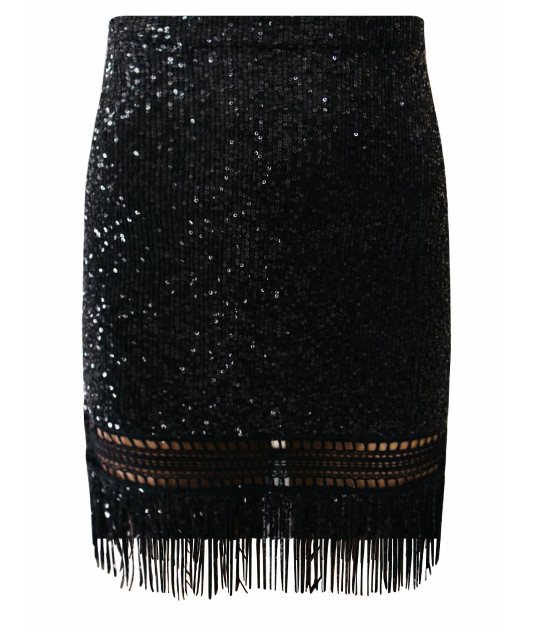 ERMANNO SCERVINO Черная полиэстеровая юбка мини, фото 1