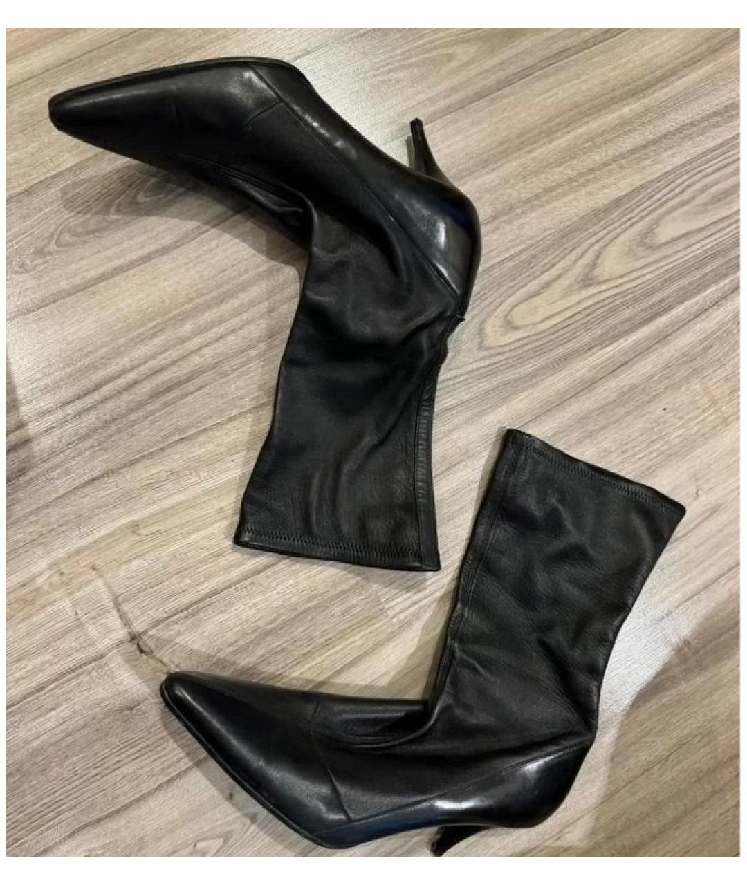 GUCCI Черные кожаные ботильоны, фото 2